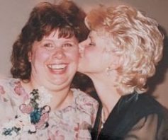 Linda Wirth smiling with another woman